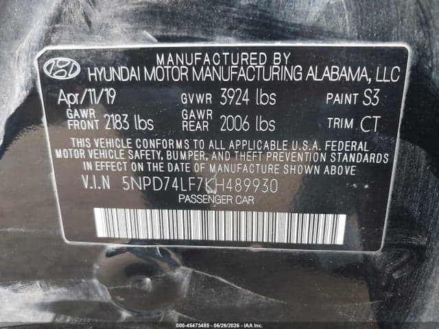 2019 HYUNDAI ELANTRA SE 9