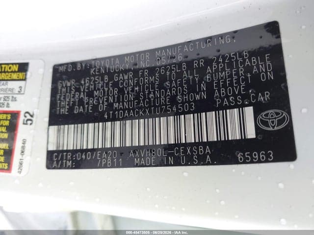 2026 TOYOTA CAMRY SE 9