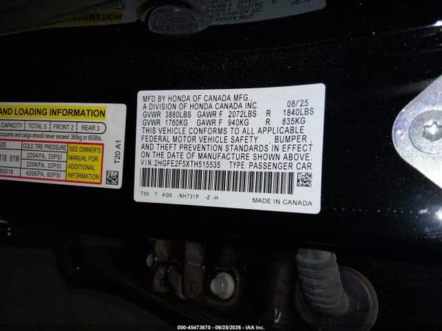 2026 HONDA CIVIC SPORT 9