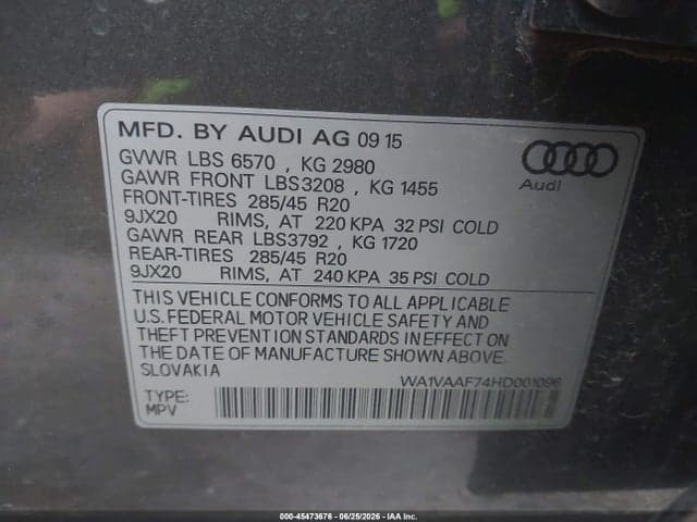 2017 AUDI Q7 3.0T 9