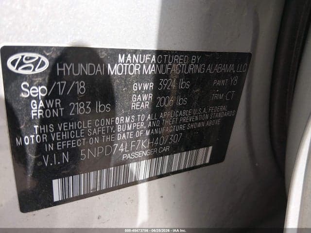 2019 HYUNDAI ELANTRA SE 9