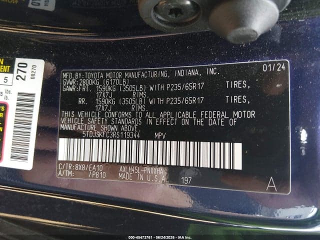 2024 TOYOTA SIENNA XLE 9