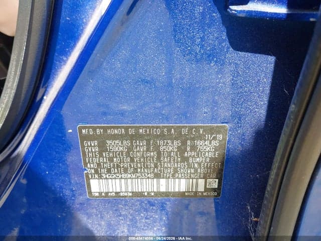 2019 HONDA FIT EX 9
