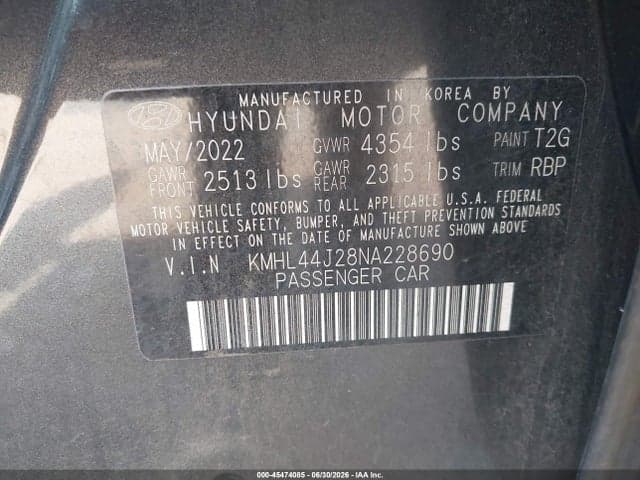 2022 HYUNDAI SONATA SEL PLUS 9