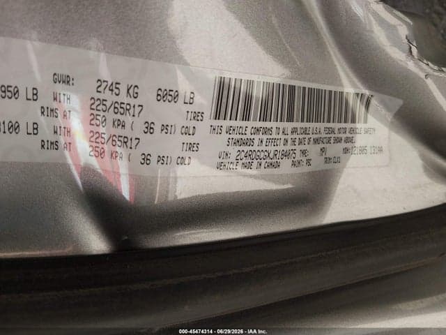 2018 DODGE GRAND CARAVAN SXT 9