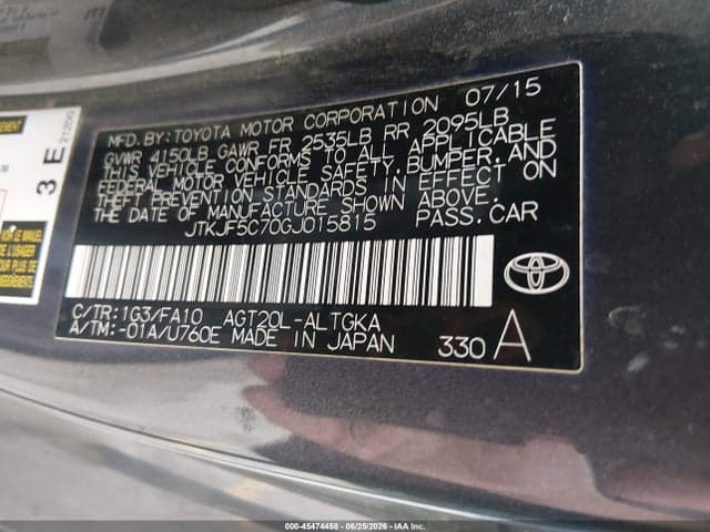 2016 SCION TC 9