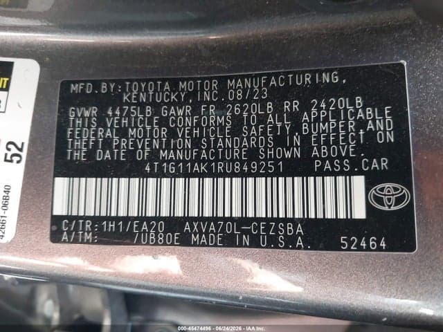 2024 TOYOTA CAMRY SE 9