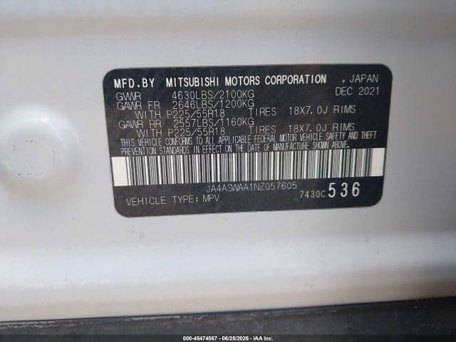 2022 MITSUBISHI ECLIPSE CROSS 9