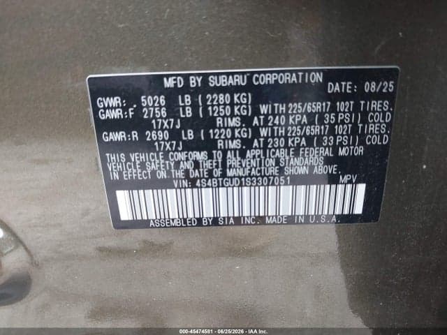 2025 SUBARU OUTBACK WILDERNESS 9