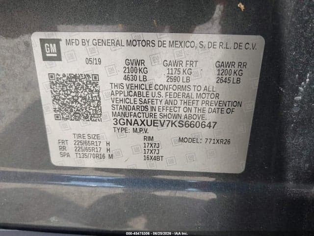 2019 CHEVROLET EQUINOX LT 9