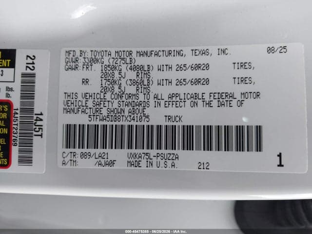 2026 TOYOTA TUNDRA PLATINUM CREWMAX 5.5' BED 9