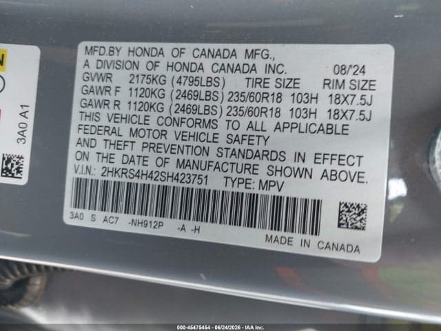 2025 HONDA CR-V EX AWD 9