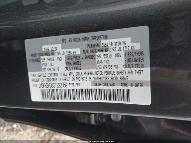 2025 MAZDA CX-90 3.3 TURBO PREFERRED PACKAGE 9