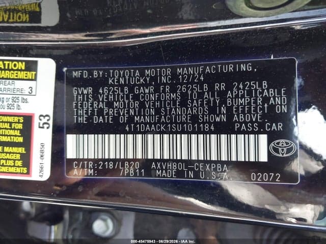 2025 TOYOTA CAMRY XSE 9