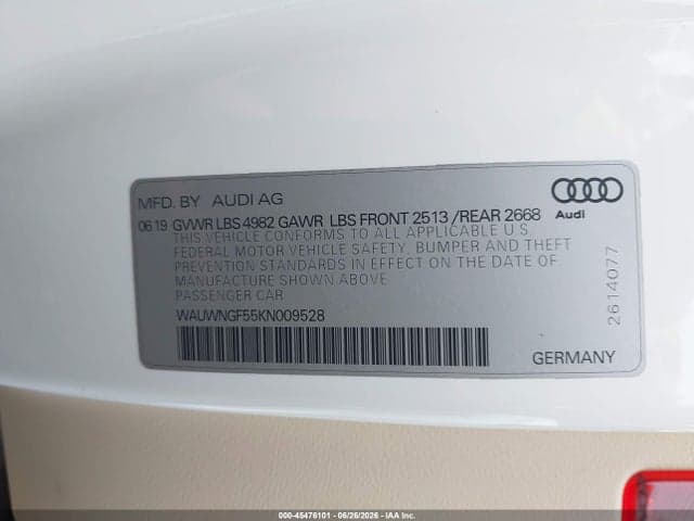 2019 AUDI A5 45 PREMIUM 9