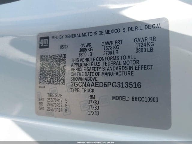 2023 CHEVROLET SILVERADO 1500 2WD LONG BED WT 9
