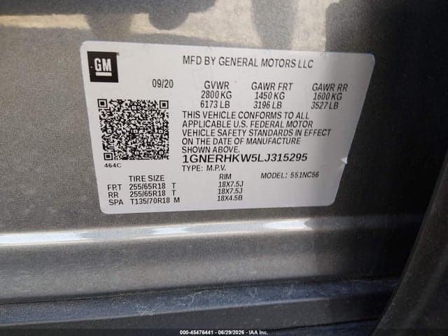 2020 CHEVROLET TRAVERSE FWD LT LEATHER 9