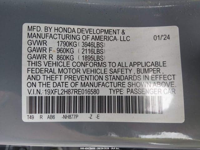 2024 HONDA CIVIC SPORT 9