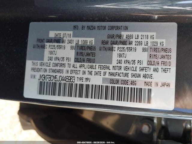 2018 MAZDA CX-5 TOURING 9