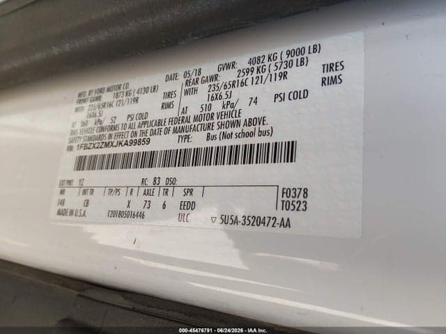 2018 FORD TRANSIT-350 9