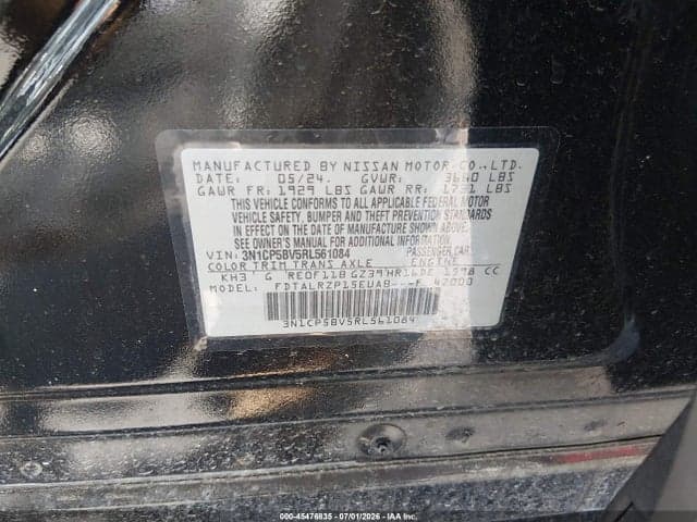 2024 NISSAN KICKS S XTRONIC CVT 9