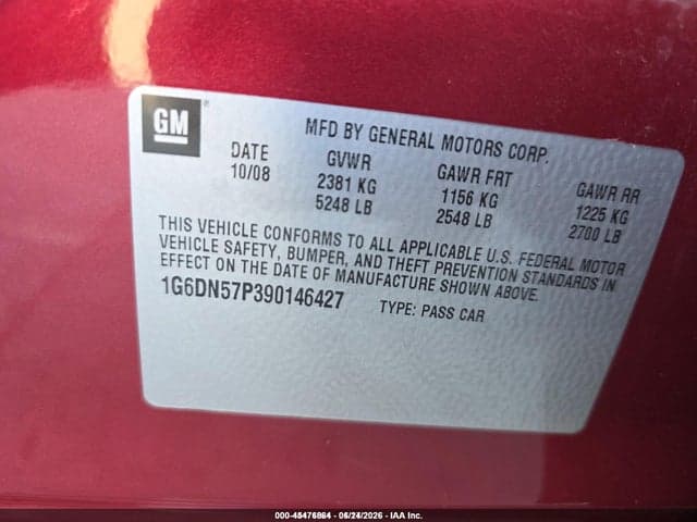 2009 CADILLAC CTS-V 9