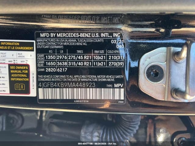 2021 MERCEDES-BENZ GLE 350 4MATIC 9
