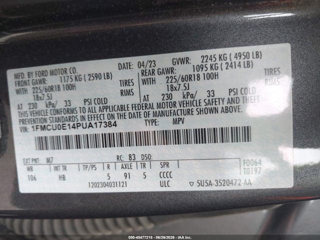 2023 FORD ESCAPE PHEV 9