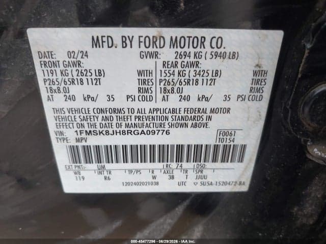2024 FORD EXPLORER TIMBERLINE 9