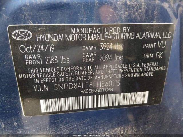 2020 HYUNDAI ELANTRA SEL 9