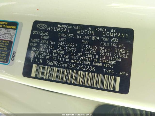 2021 HYUNDAI PALISADE CALLIGRAPHY 9