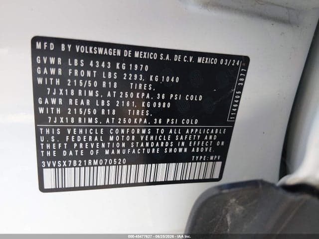 2024 VOLKSWAGEN TAOS 1.5T SE 9