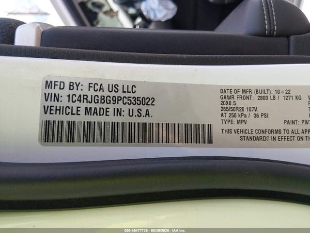 2023 JEEP GRAND CHEROKEE LIMITED 4X2 9