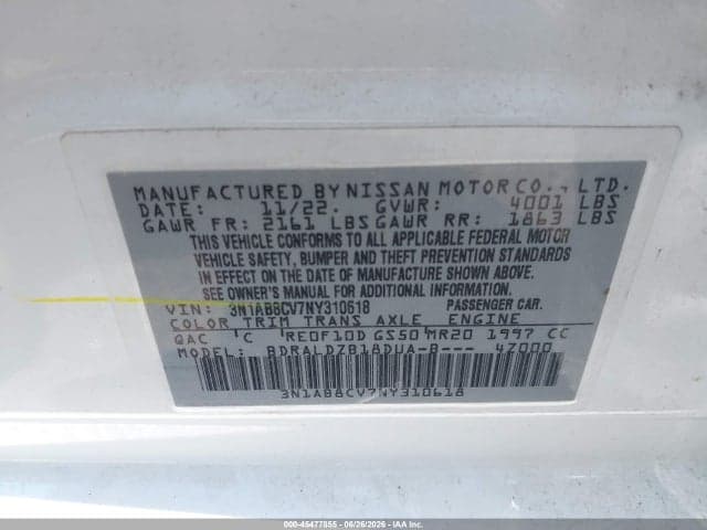 2022 NISSAN SENTRA SV XTRONIC CVT 9