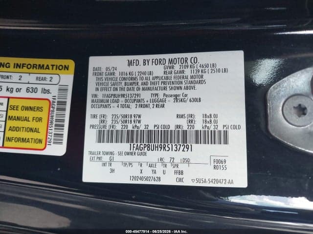 2024 FORD MUSTANG ECOBOOST PREMIUM 9