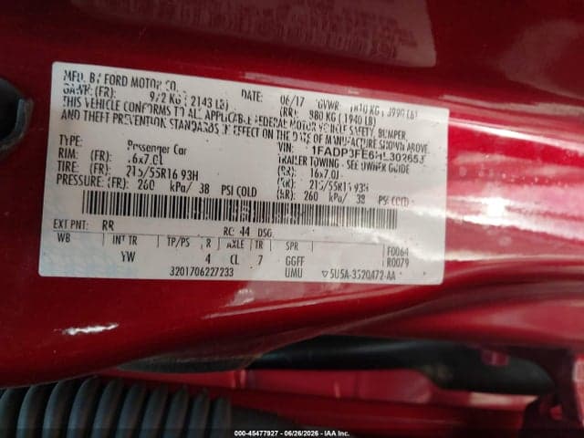 2017 FORD FOCUS SE 9