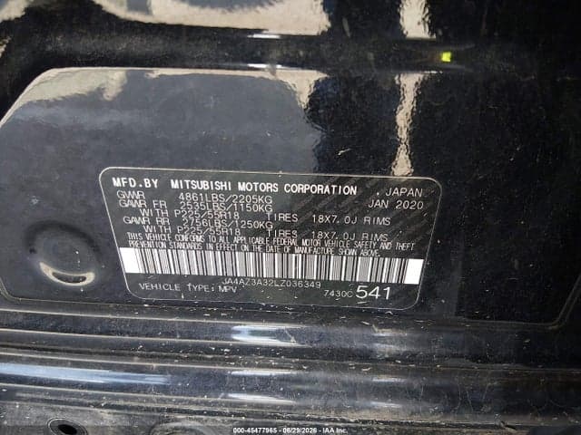 2020 MITSUBISHI OUTLANDER LE 2.4 S-AWC 9