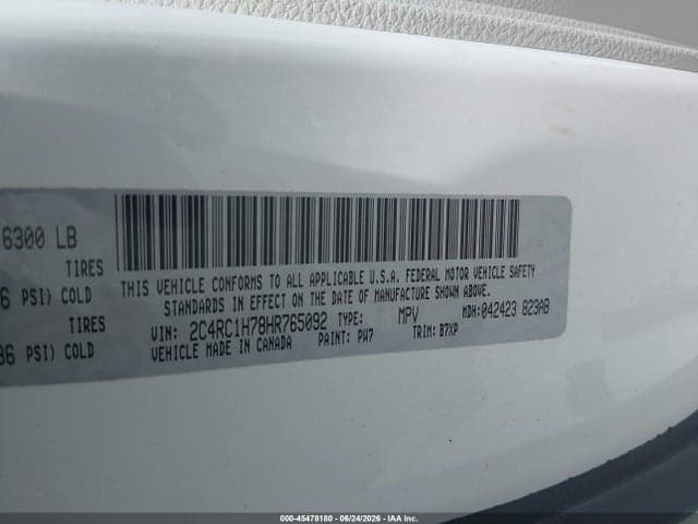 2017 CHRYSLER PACIFICA HYBRID TOURING PLUS 9