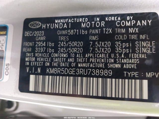 2024 HYUNDAI PALISADE LIMITED 9