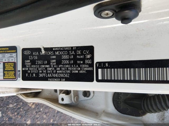 2017 KIA FORTE LX 9