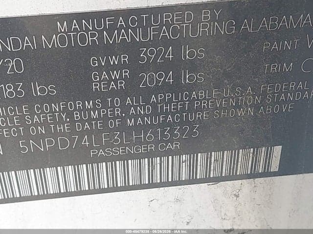 2020 HYUNDAI ELANTRA SE 9