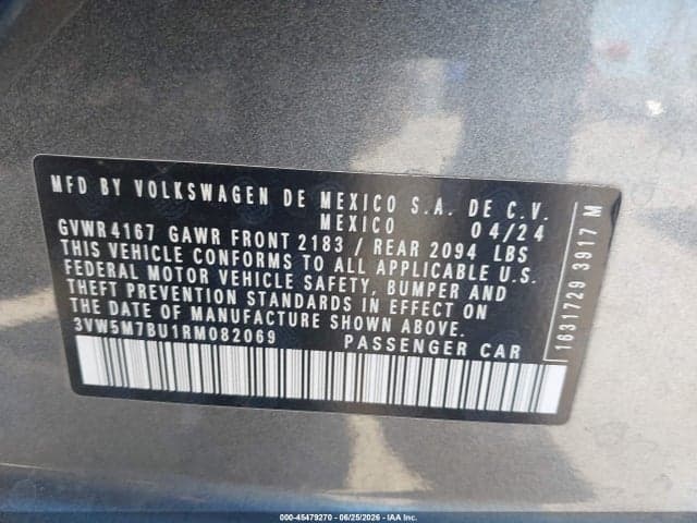 2024 VOLKSWAGEN JETTA 1.5T S 9