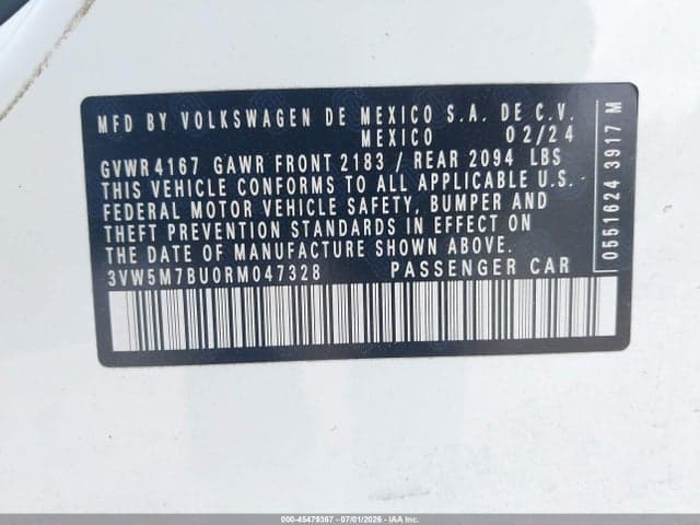 2024 VOLKSWAGEN JETTA 1.5T S 9