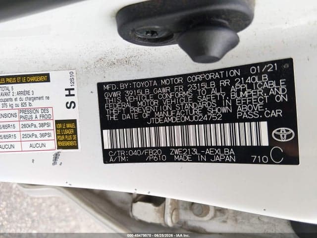 2021 TOYOTA COROLLA HYBRID LE 9