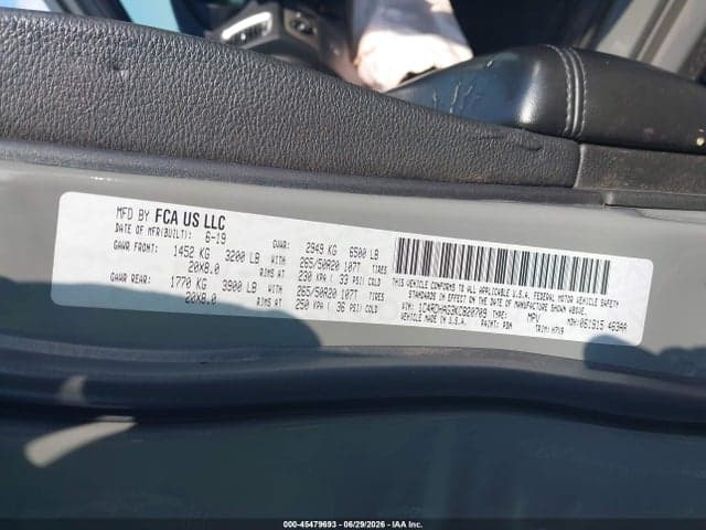2019 DODGE DURANGO SXT PLUS RWD 9