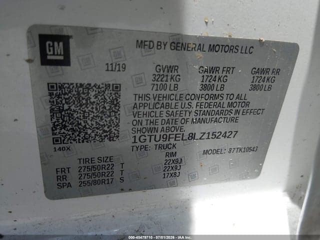 2020 GMC SIERRA 1500 4WD SHORT BOX DENALI 9