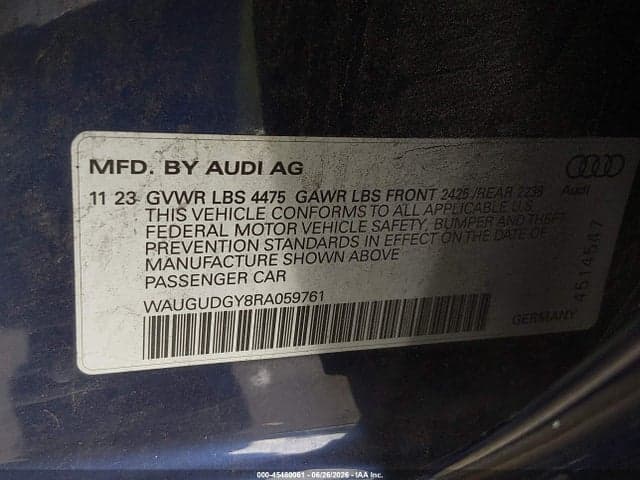 2024 AUDI A3 PREMIUM 40 TFSI QUATTRO S TRONIC 9