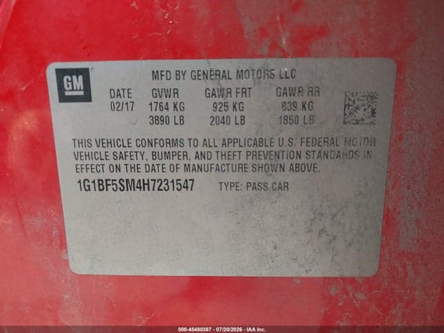 2017 CHEVROLET CRUZE PREMIER AUTO 9