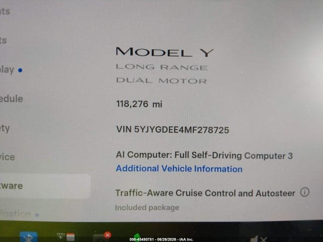 2021 TESLA MODEL Y LONG RANGE DUAL MOTOR ALL-WHEEL DRIVE 7