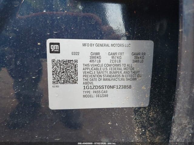 2022 CHEVROLET MALIBU FWD LT 9